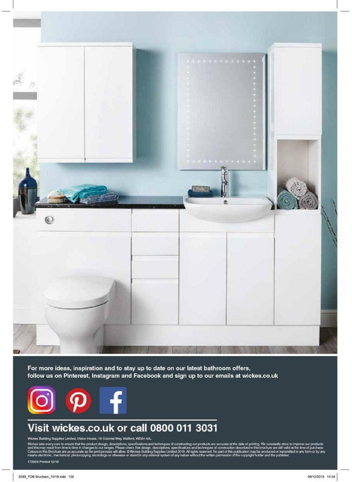 Wickes Bathrooms Brochure Offers from 1 March