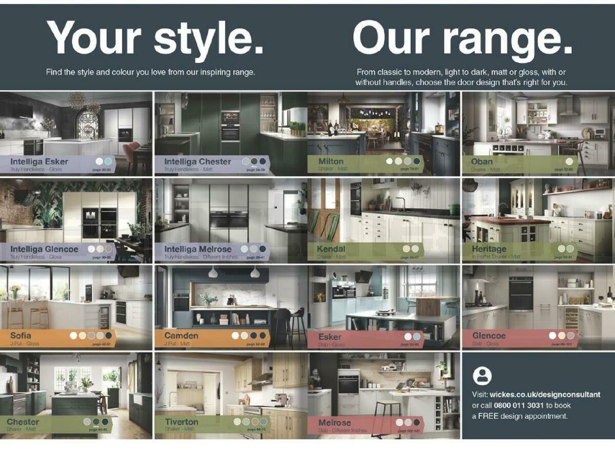 Wickes Showroom kitchens brochure Offers from 1 September