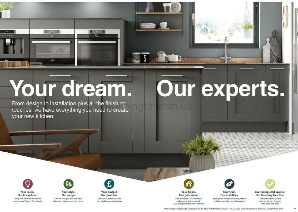Wickes Showroom kitchens brochure Offers from 1 September
