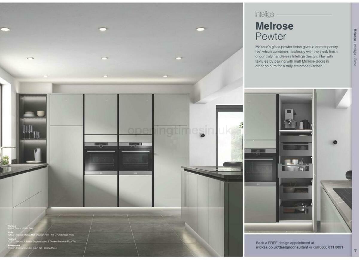 Wickes Showroom kitchens brochure Offers from 1 September