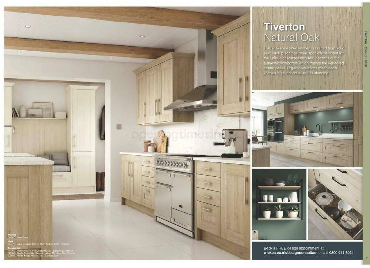 Wickes Showroom kitchens brochure Offers from 1 September