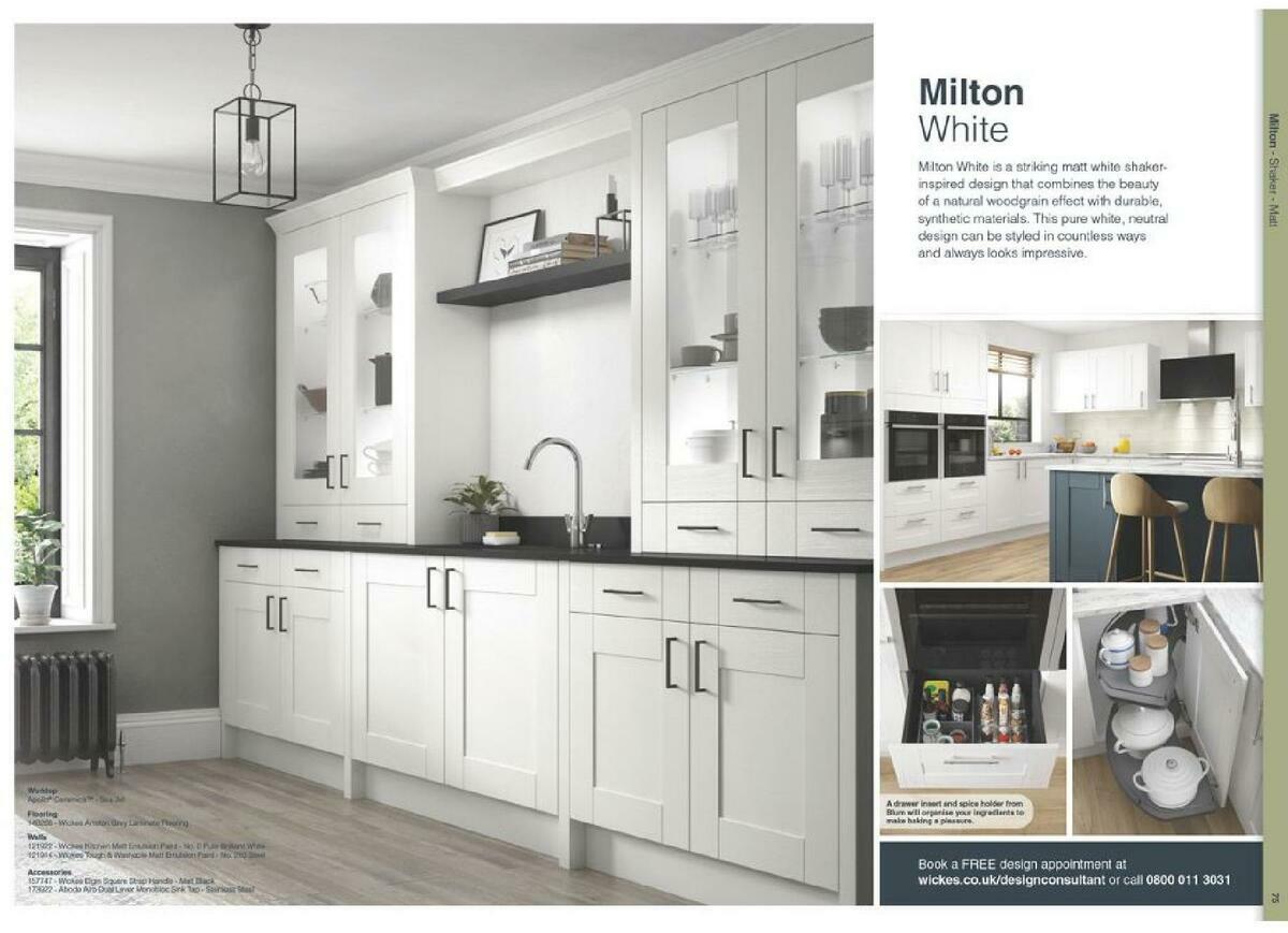 Wickes Showroom kitchens brochure Offers from 1 September