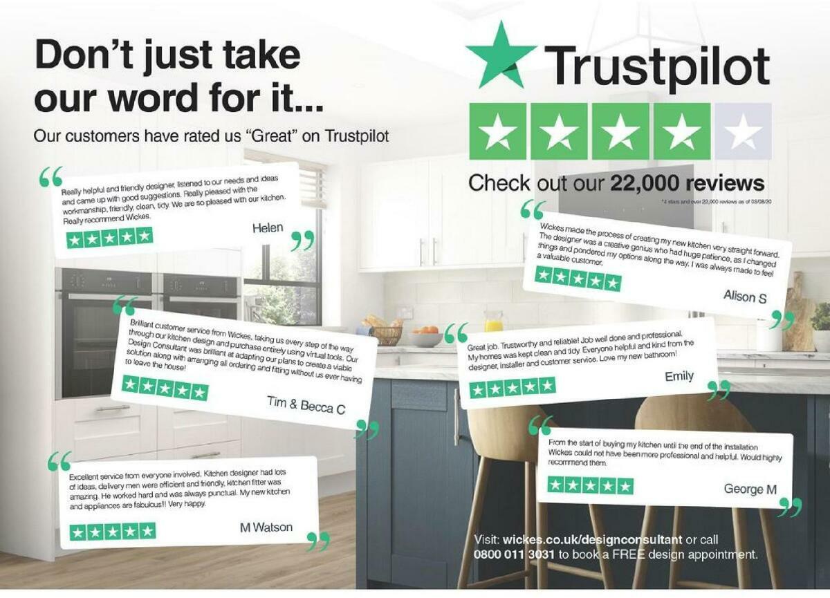 Wickes Showroom kitchens brochure Offers from 1 September