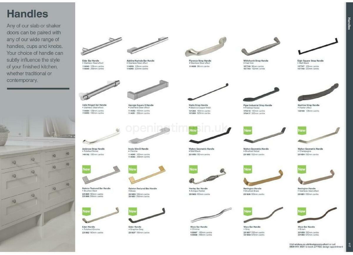 Wickes Showroom kitchens brochure Offers from 1 September