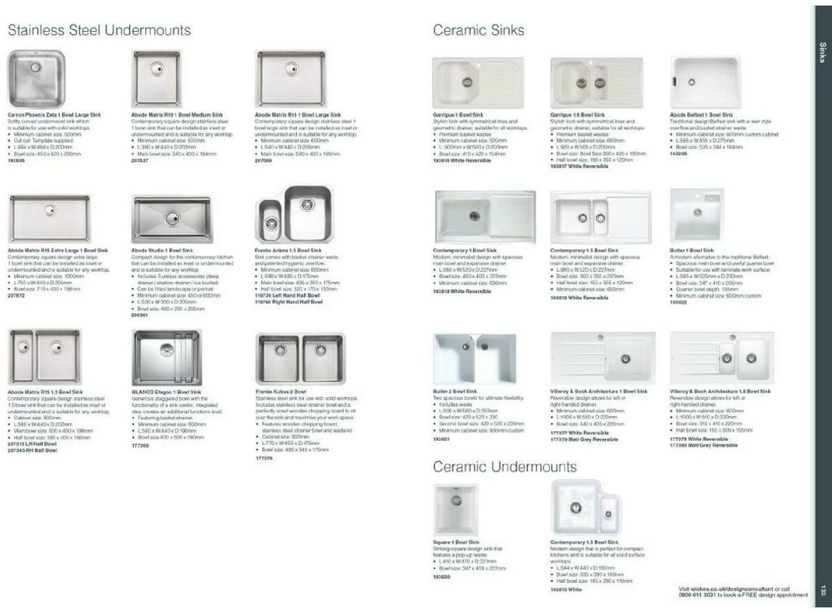 Wickes Showroom kitchens brochure Offers from 1 September