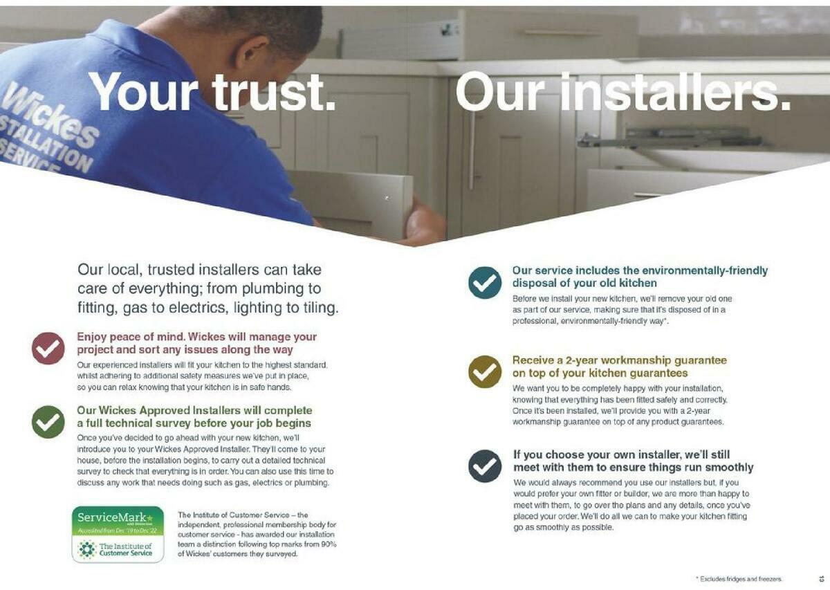 Wickes Showroom kitchens brochure Offers from 1 September