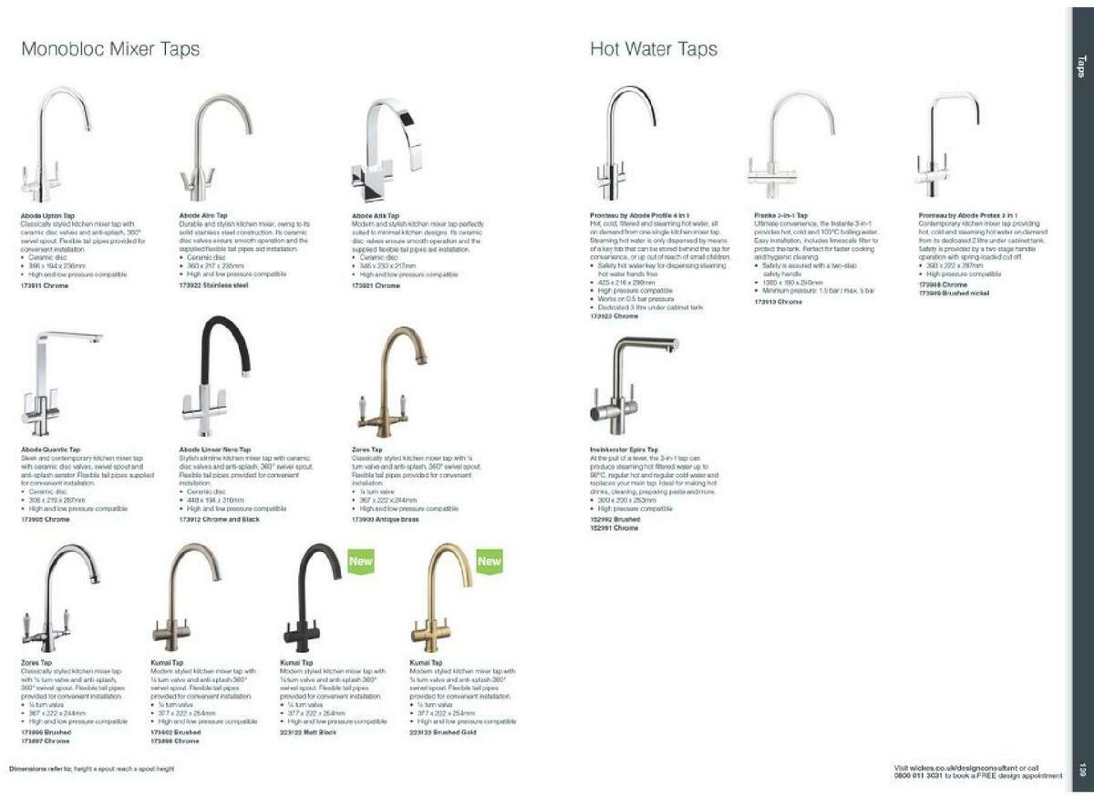 Wickes Showroom kitchens brochure Offers from 1 September