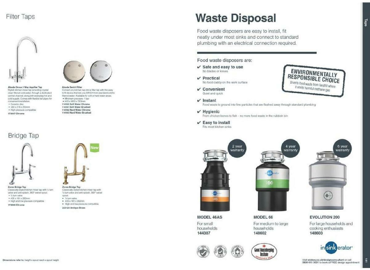 Wickes Showroom kitchens brochure Offers from 1 September