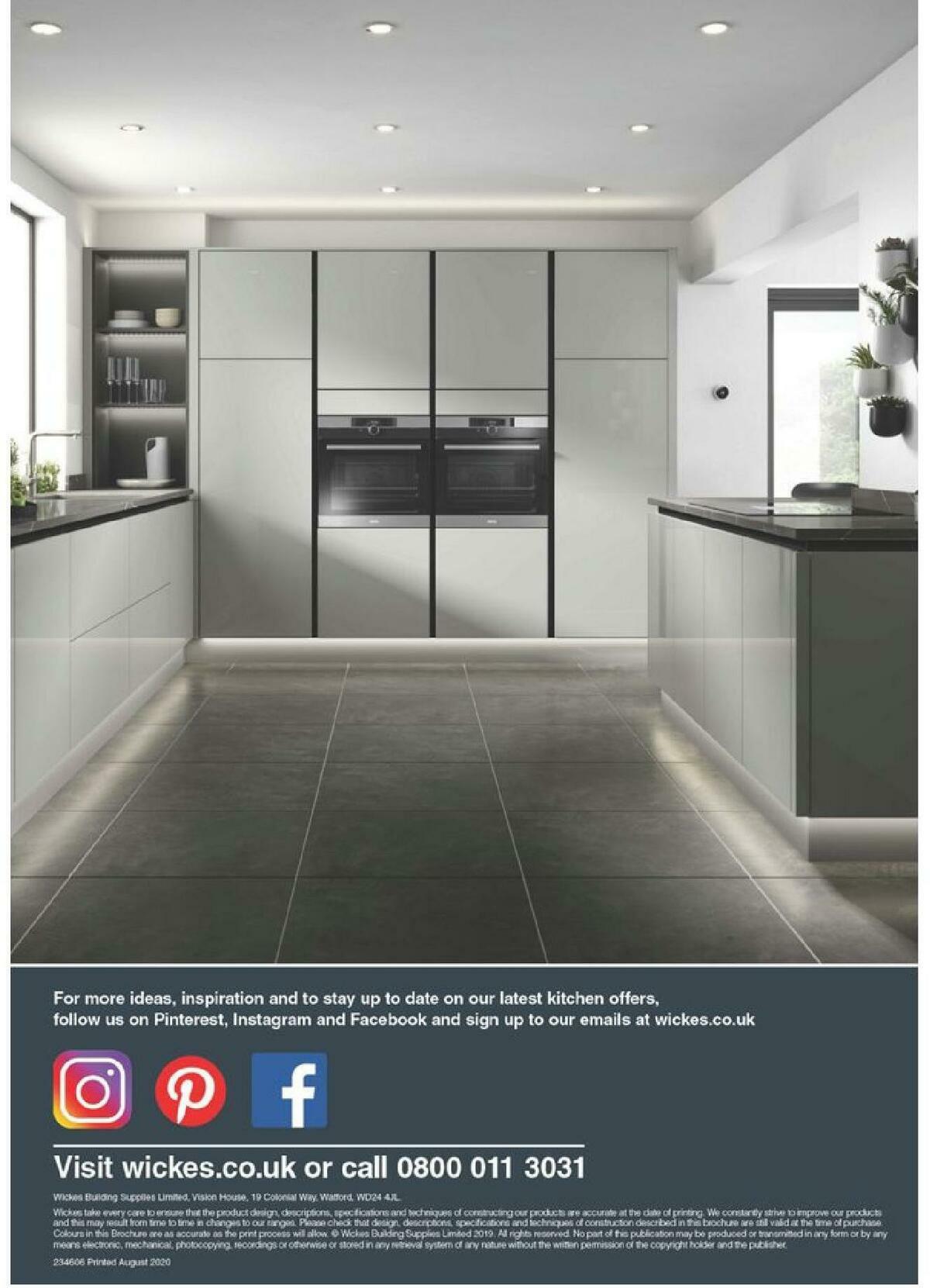 Wickes Showroom kitchens brochure Offers from 1 September
