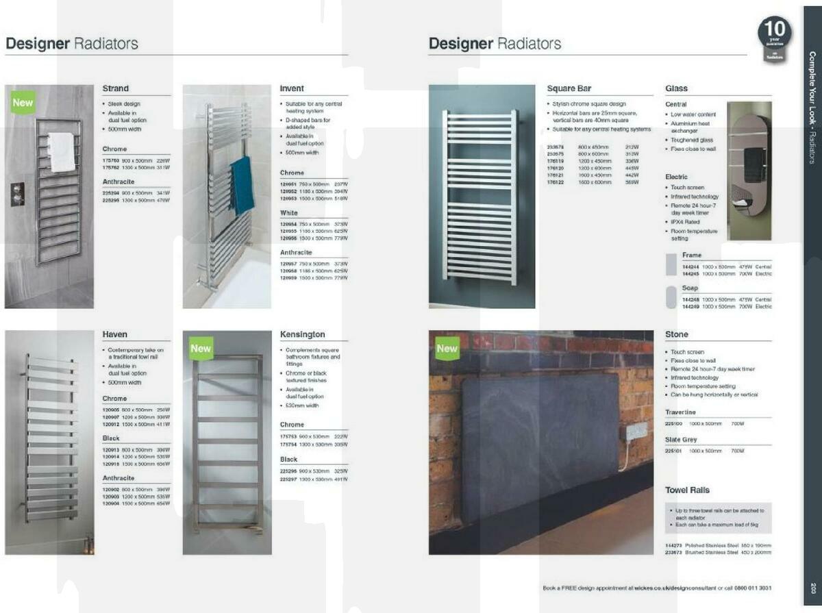 Wickes Showroom bathrooms brochure Offers from 1 September