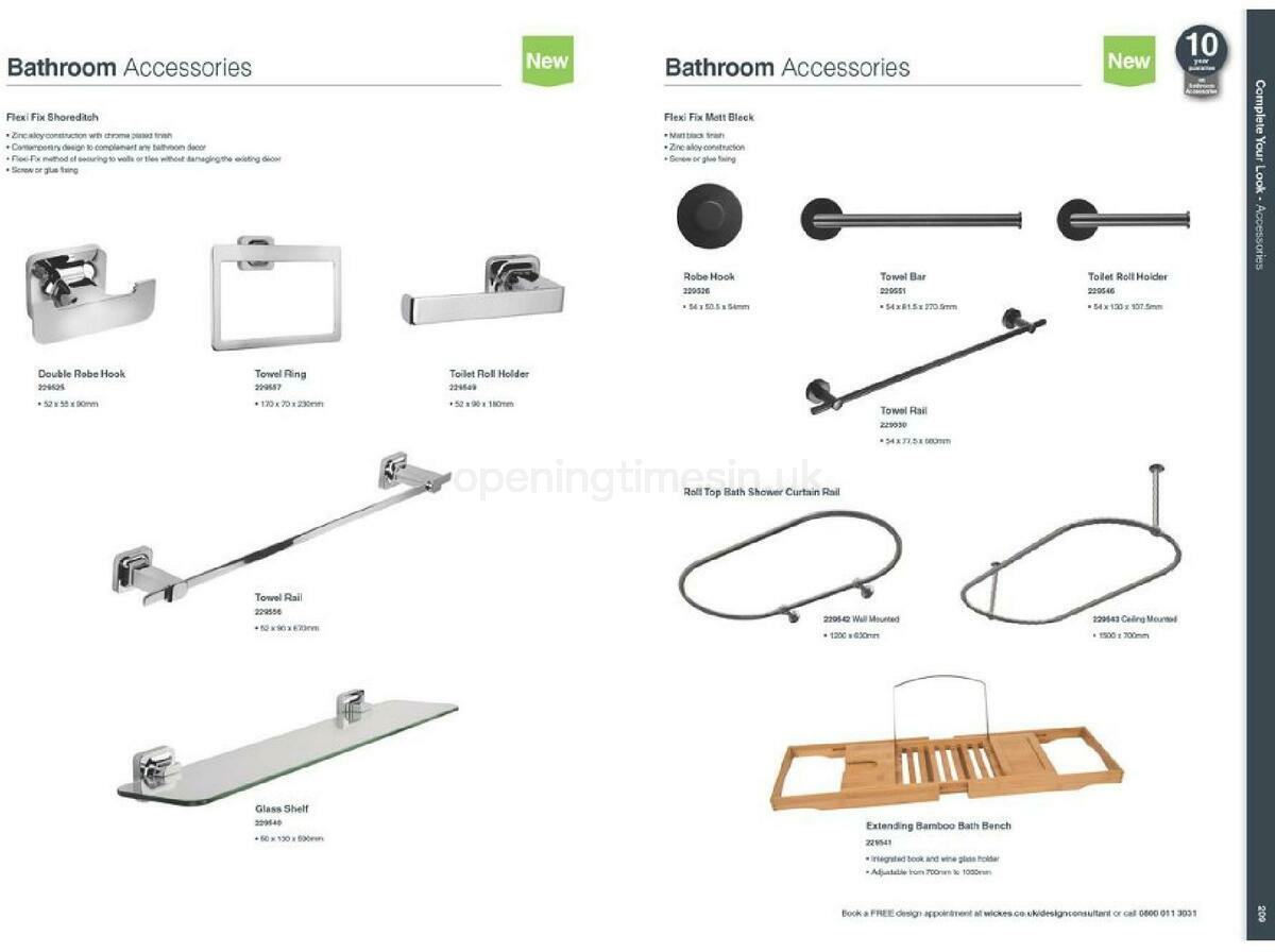 Wickes Showroom bathrooms brochure Offers from 1 September