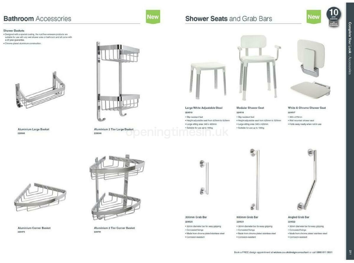 Wickes Showroom bathrooms brochure Offers from 1 September