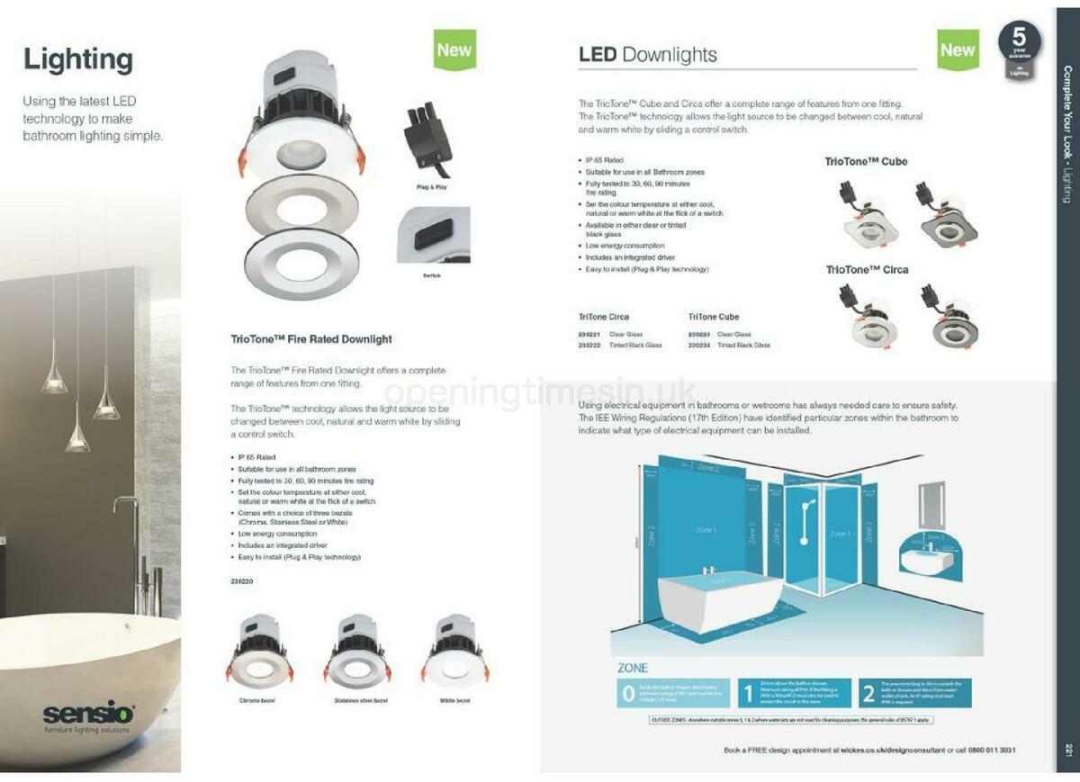 Wickes Showroom bathrooms brochure Offers from 1 September