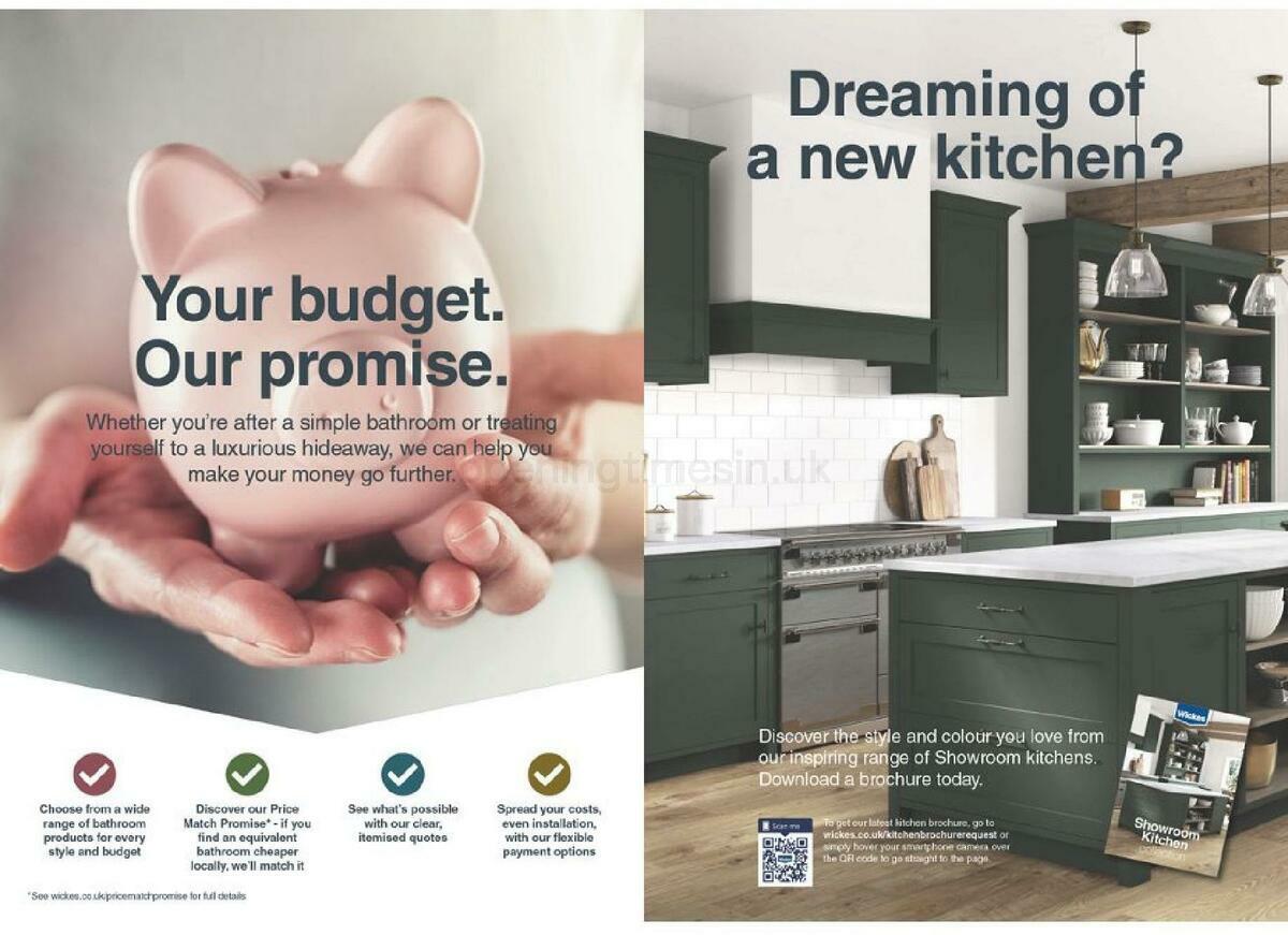 Wickes Showroom bathrooms brochure Offers from 1 September