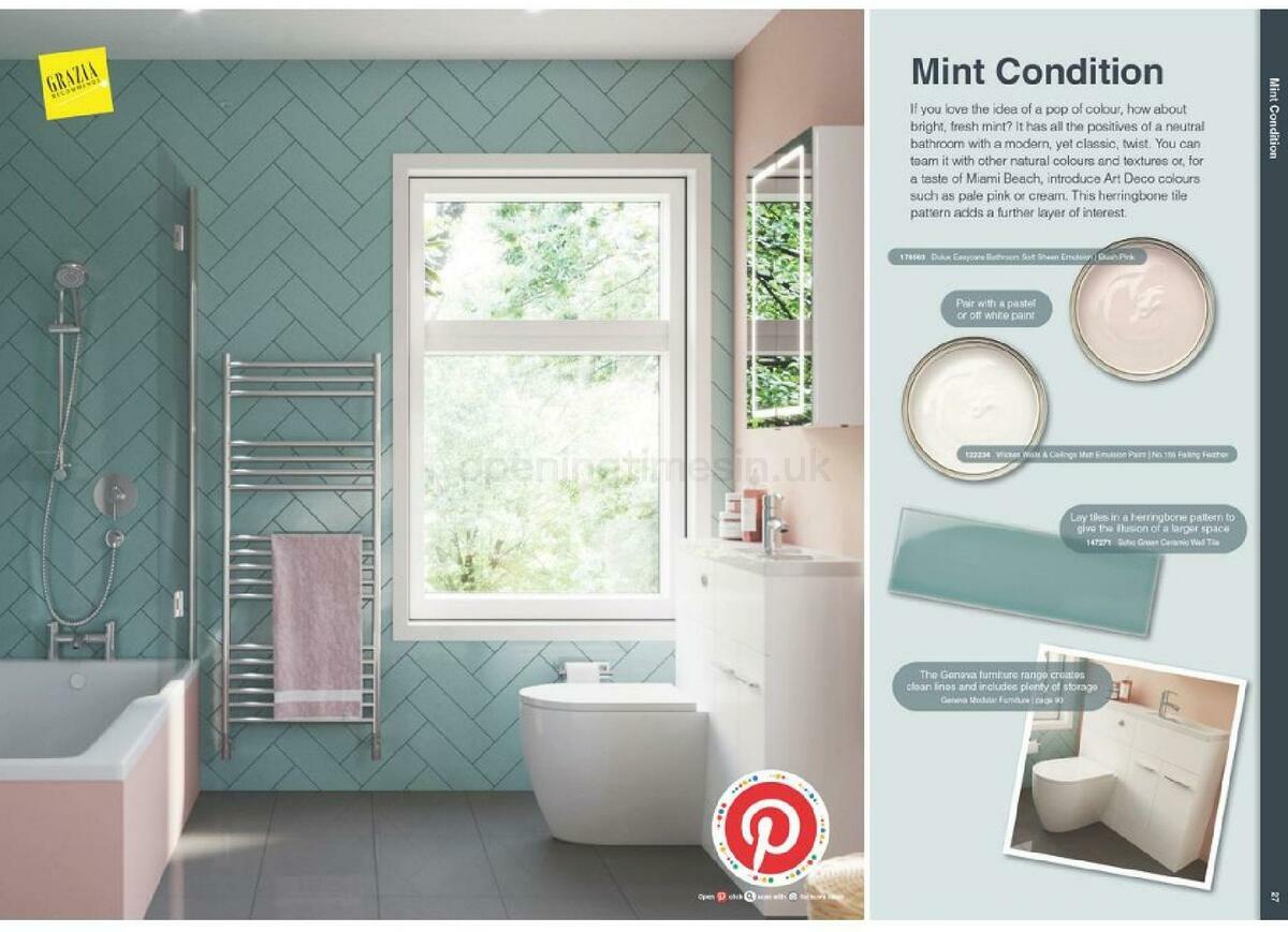 Wickes Showroom bathrooms brochure Offers from 1 September