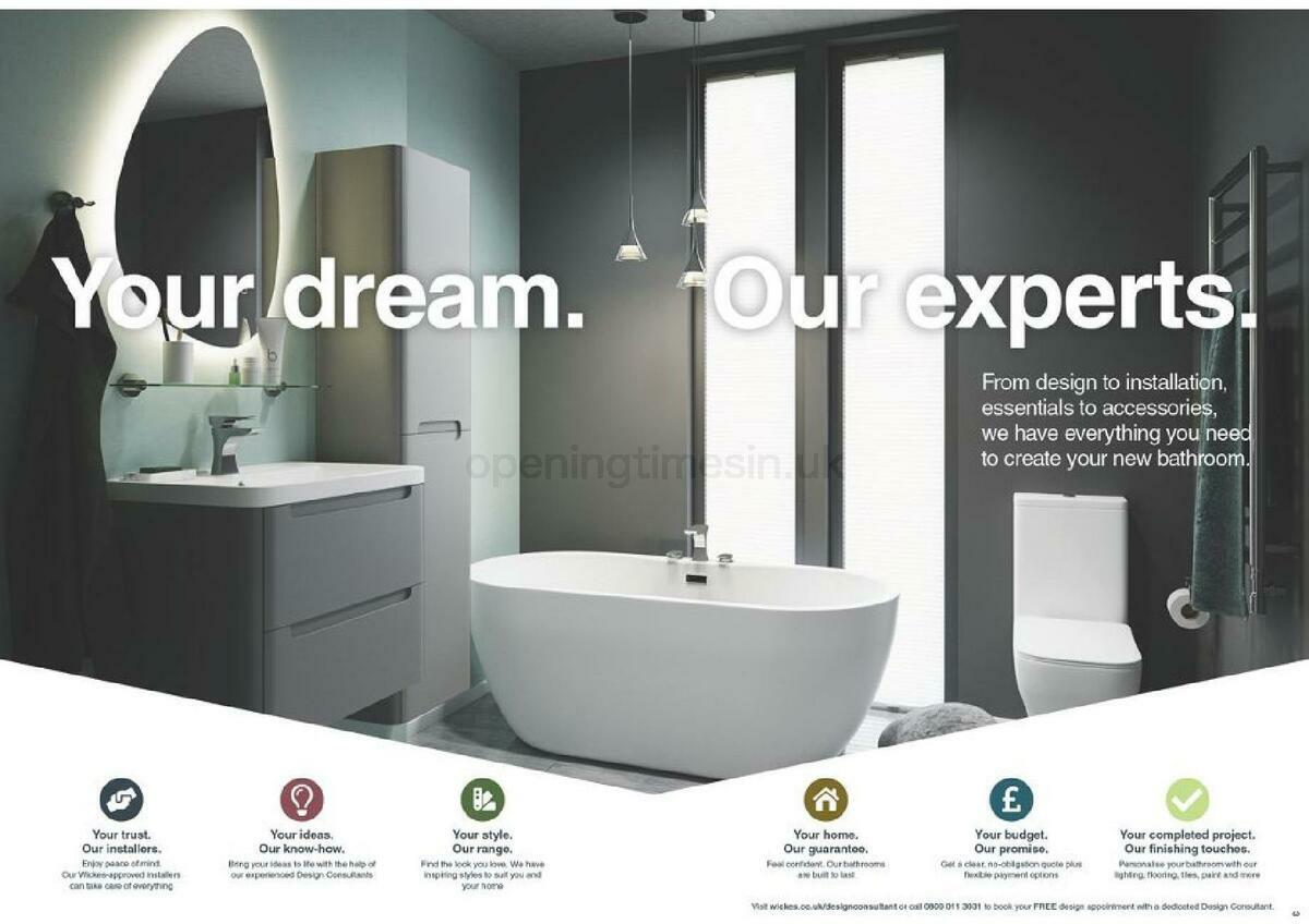 Wickes Showroom bathrooms brochure Offers from 1 September