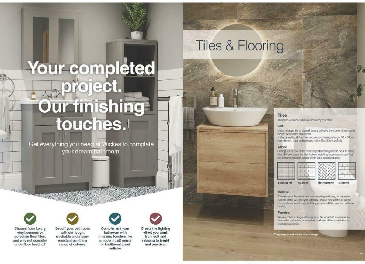 Wickes Showroom bathrooms brochure Offers from 1 September