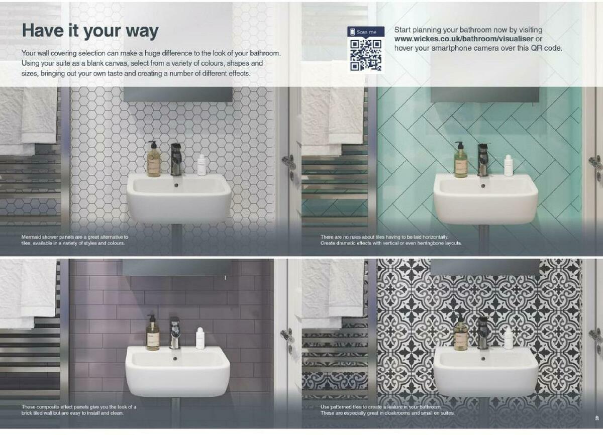 Wickes Showroom bathrooms brochure Offers from 1 September