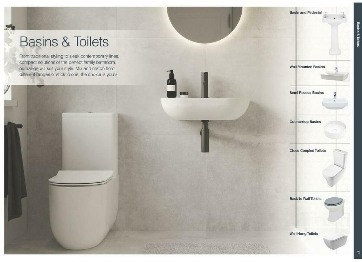 Wickes Showroom bathrooms brochure Offers from 1 September