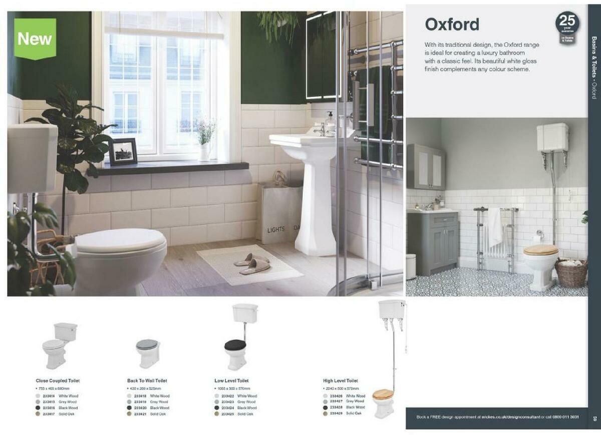 Wickes Showroom bathrooms brochure Offers from 1 September