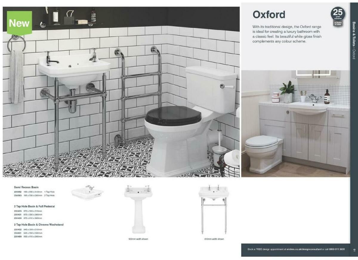 Wickes Showroom bathrooms brochure Offers from 1 September