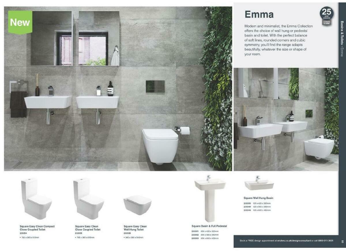 Wickes Showroom bathrooms brochure Offers from 1 September