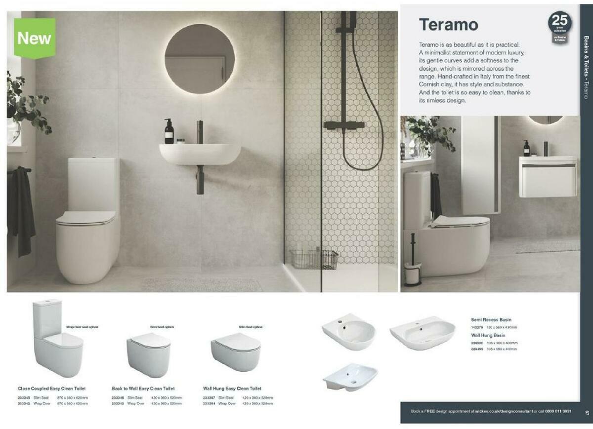 Wickes Showroom bathrooms brochure Offers from 1 September
