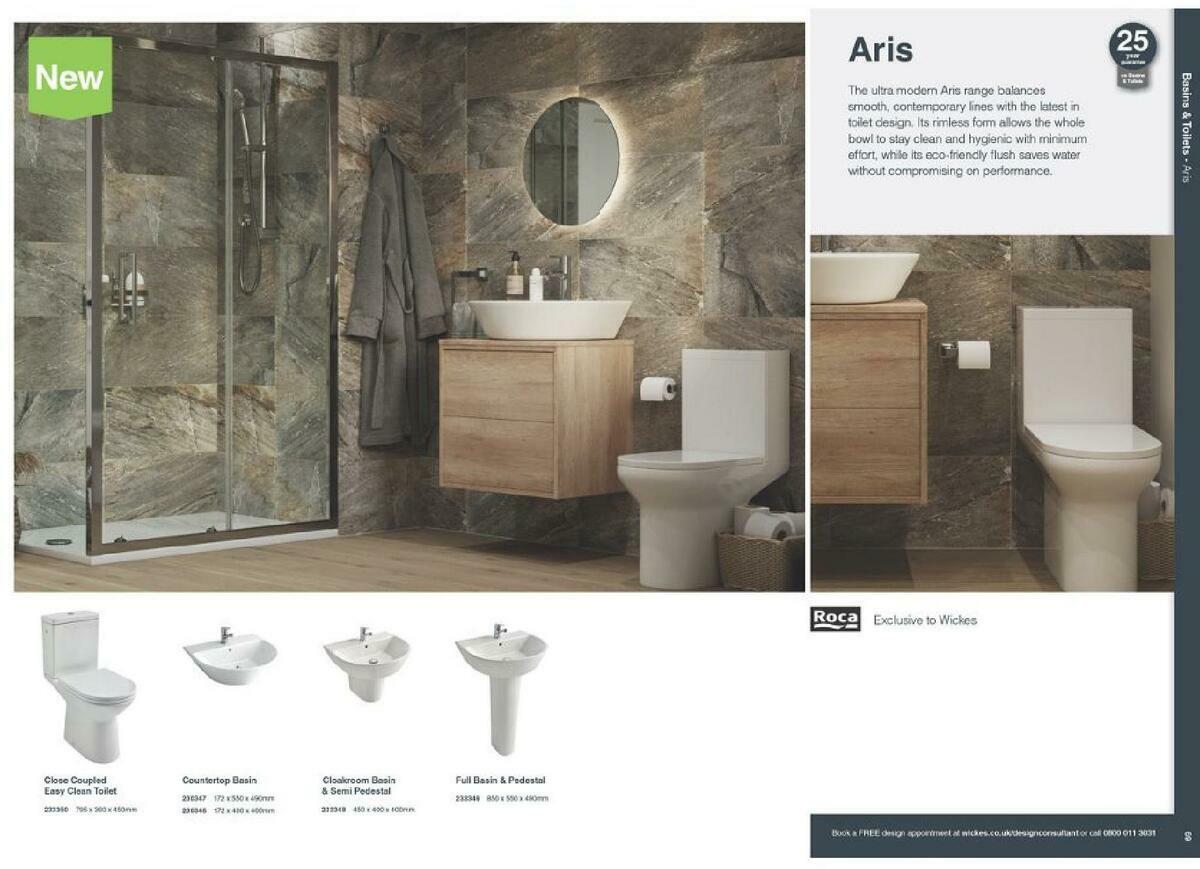 Wickes Showroom bathrooms brochure Offers from 1 September