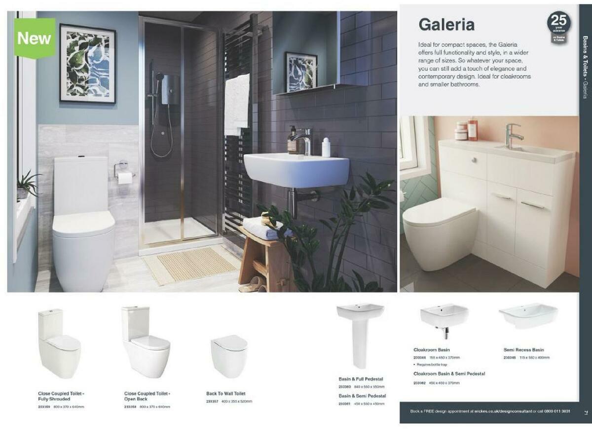 Wickes Showroom bathrooms brochure Offers from 1 September