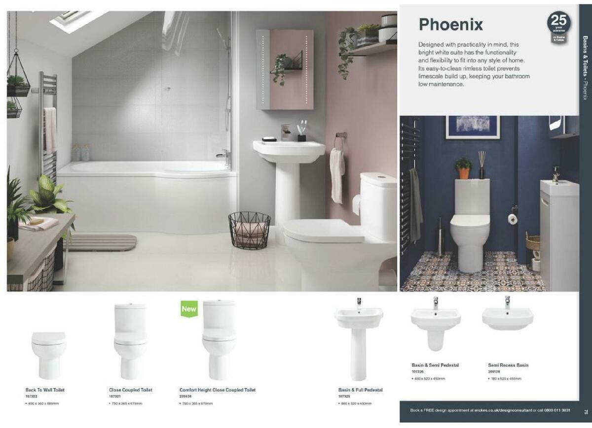 Wickes Showroom bathrooms brochure Offers from 1 September