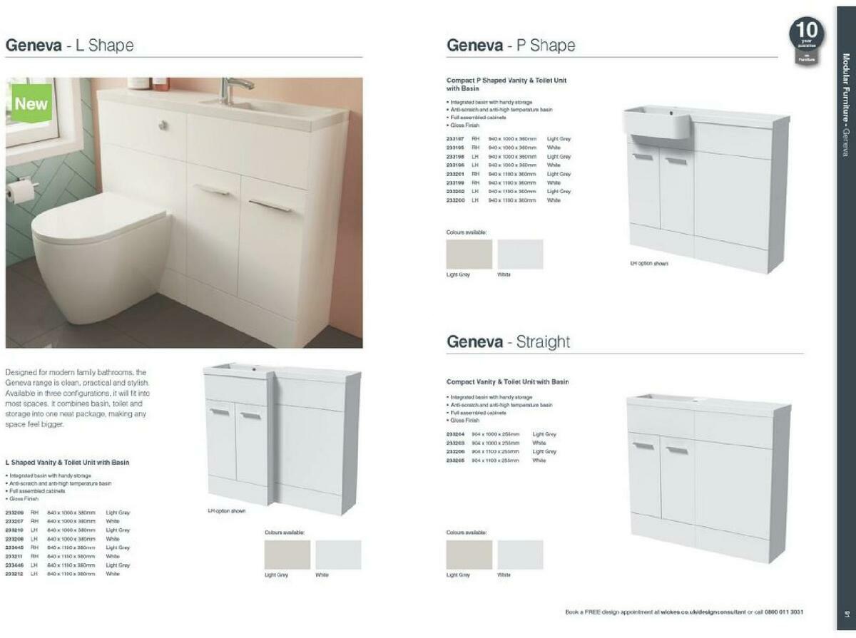 Wickes Showroom bathrooms brochure Offers from 1 September