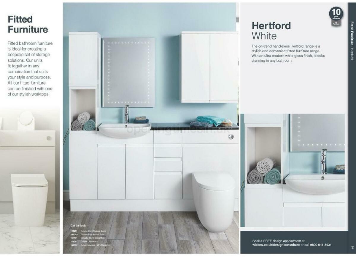Wickes Showroom bathrooms brochure Offers from 1 September