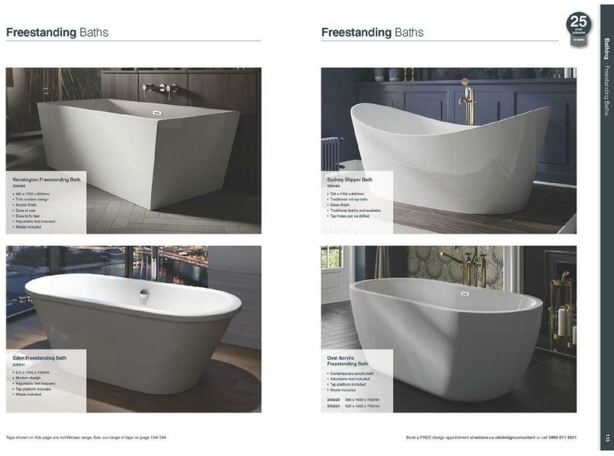 Wickes Showroom bathrooms brochure Offers from 1 September