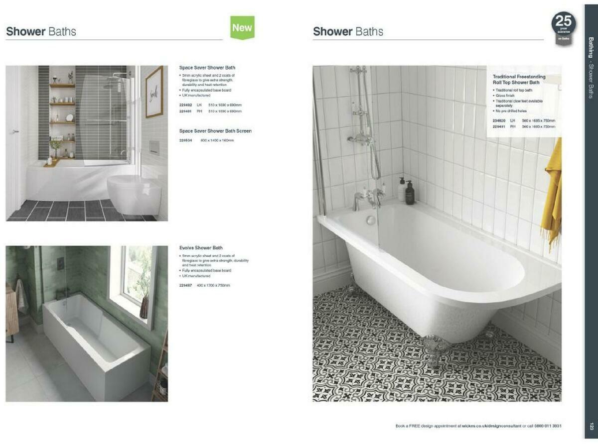 Wickes Showroom bathrooms brochure Offers from 1 September