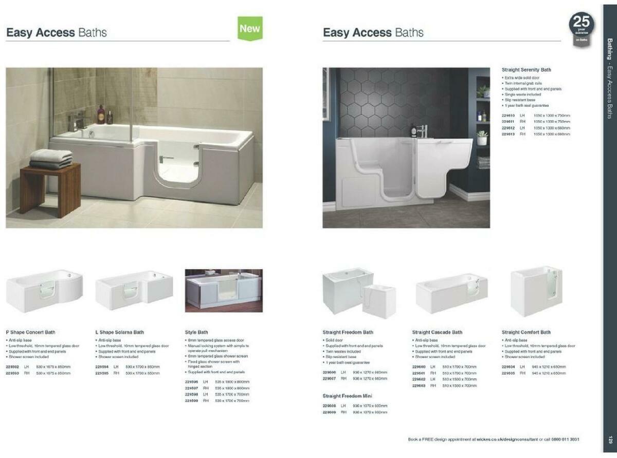 Wickes Showroom bathrooms brochure Offers from 1 September