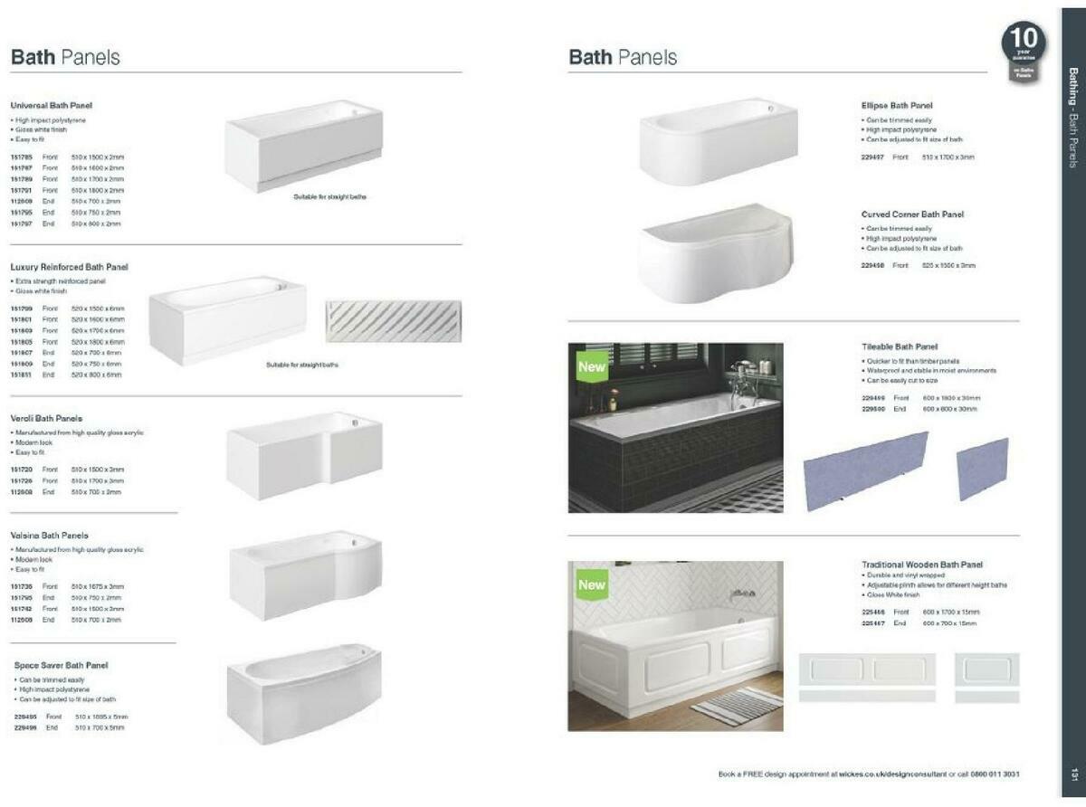 Wickes Showroom bathrooms brochure Offers from 1 September