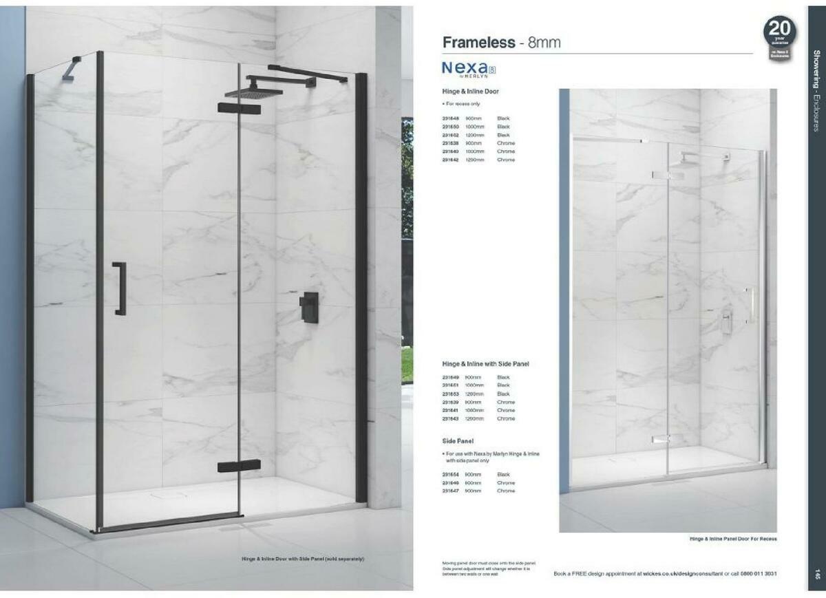 Wickes Showroom bathrooms brochure Offers from 1 September