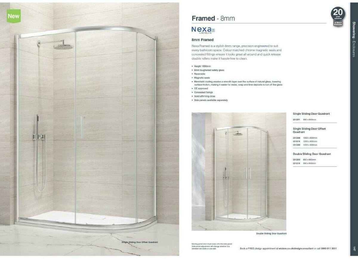 Wickes Showroom bathrooms brochure Offers from 1 September
