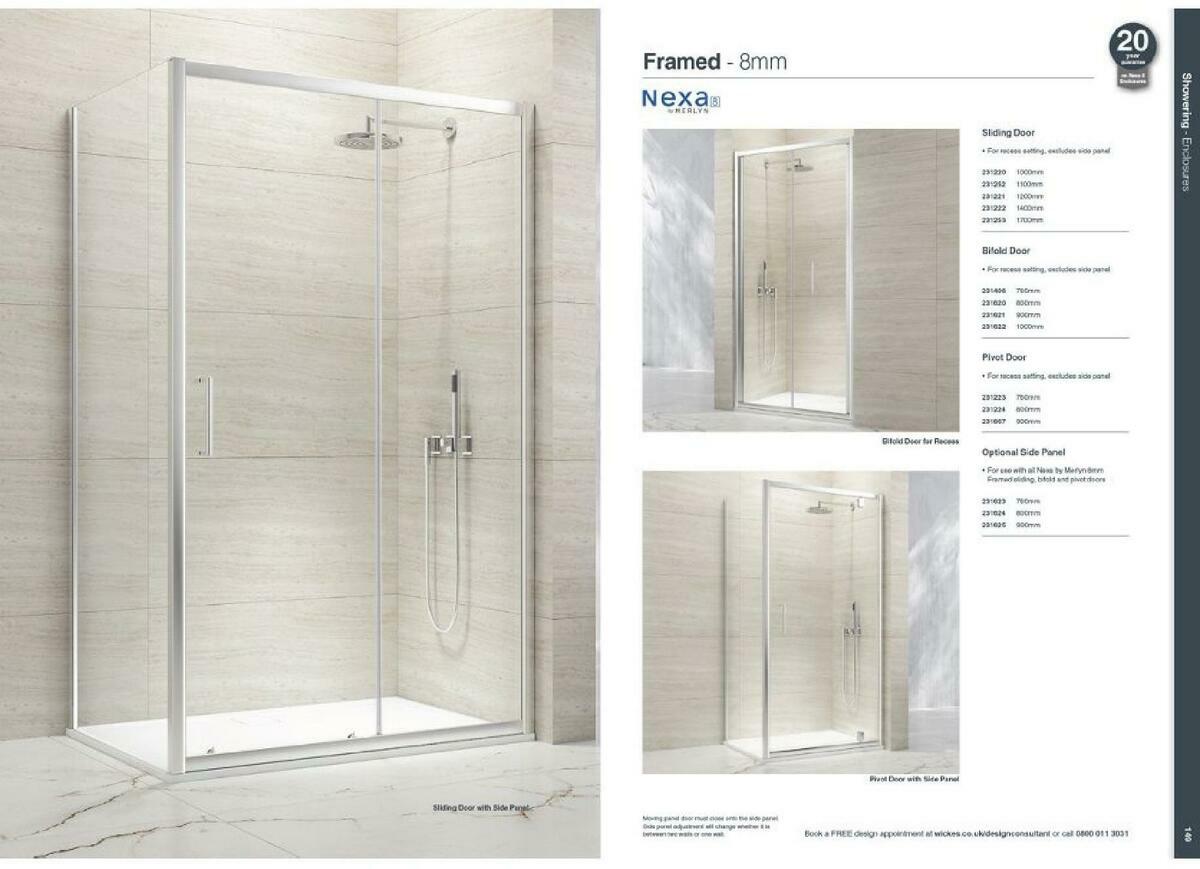 Wickes Showroom bathrooms brochure Offers from 1 September
