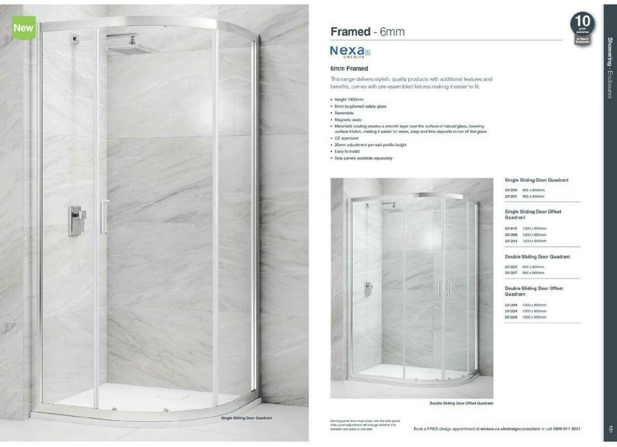 Wickes Showroom bathrooms brochure Offers from 1 September
