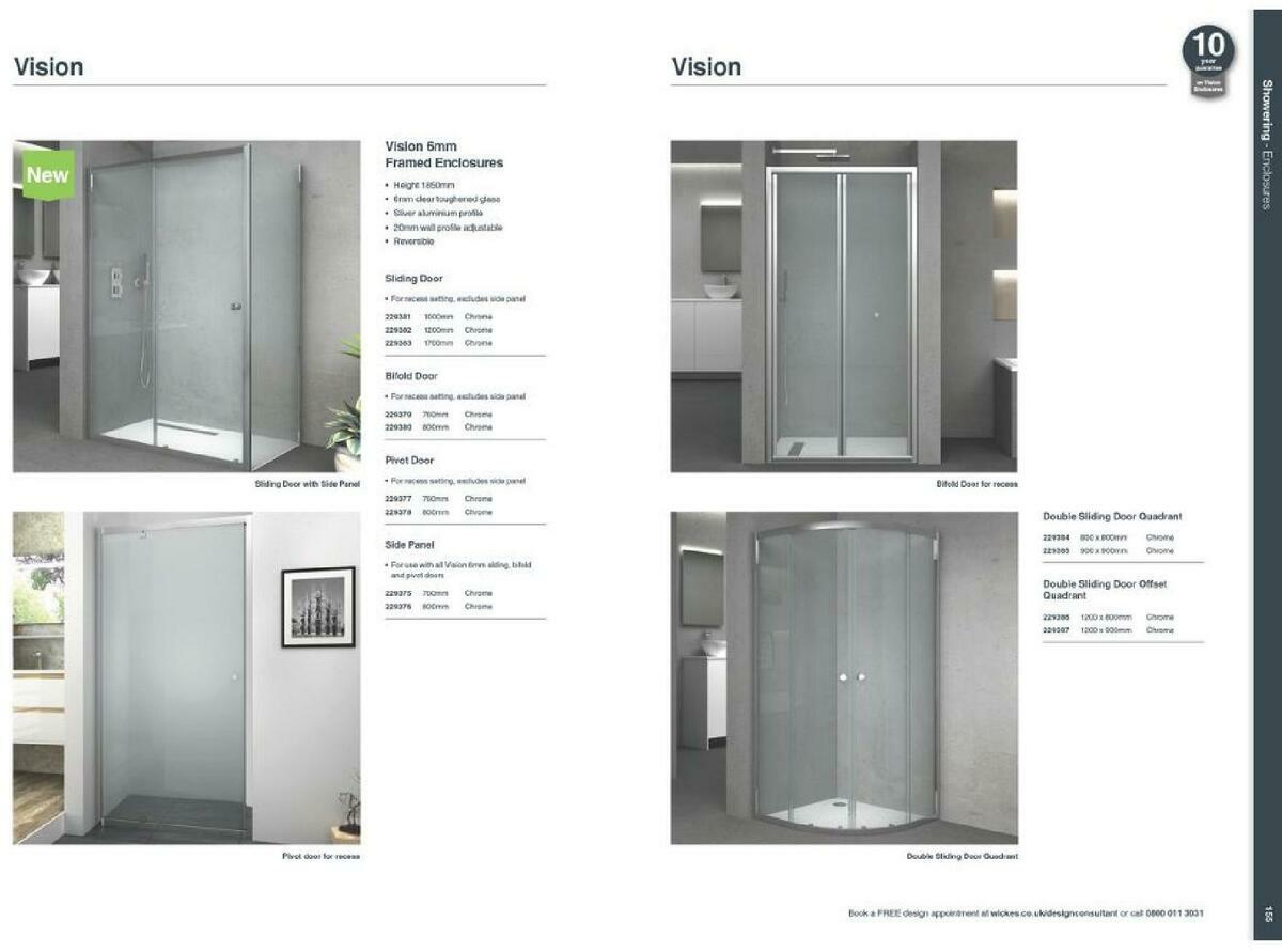 Wickes Showroom bathrooms brochure Offers from 1 September