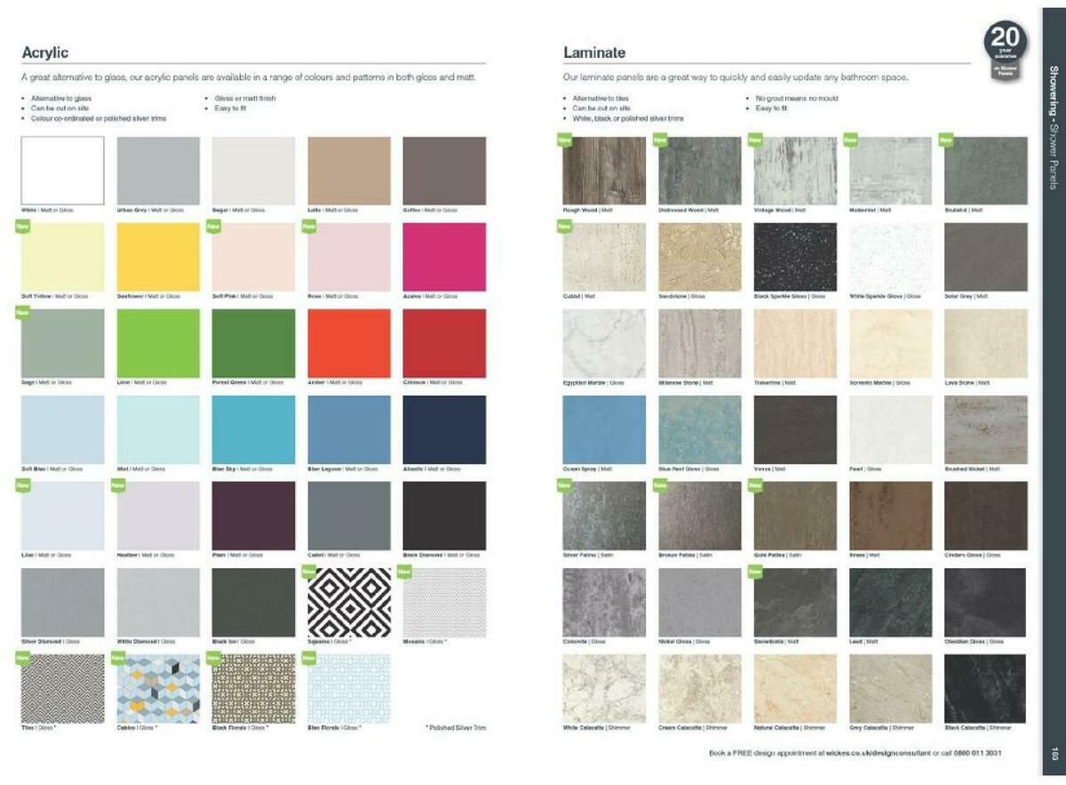 Wickes Showroom bathrooms brochure Offers from 1 September