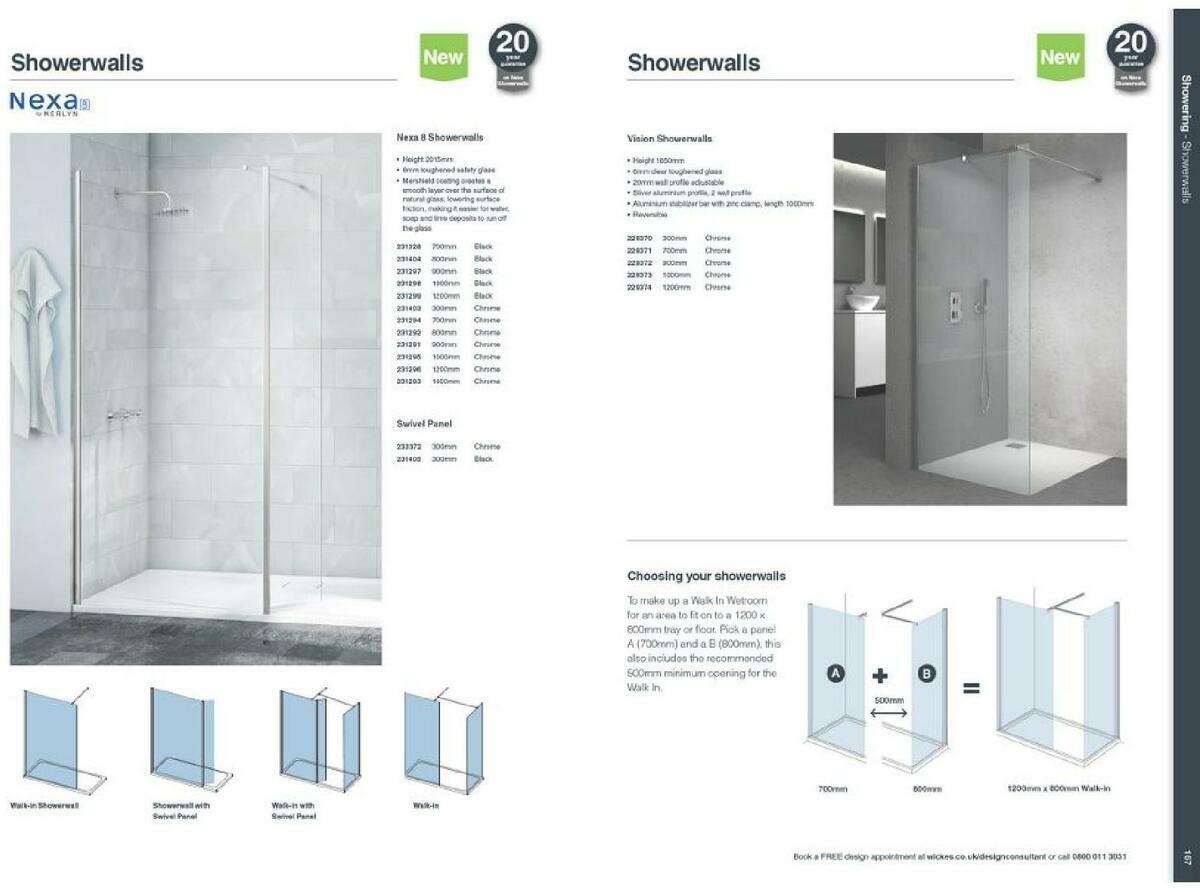 Wickes Showroom bathrooms brochure Offers from 1 September