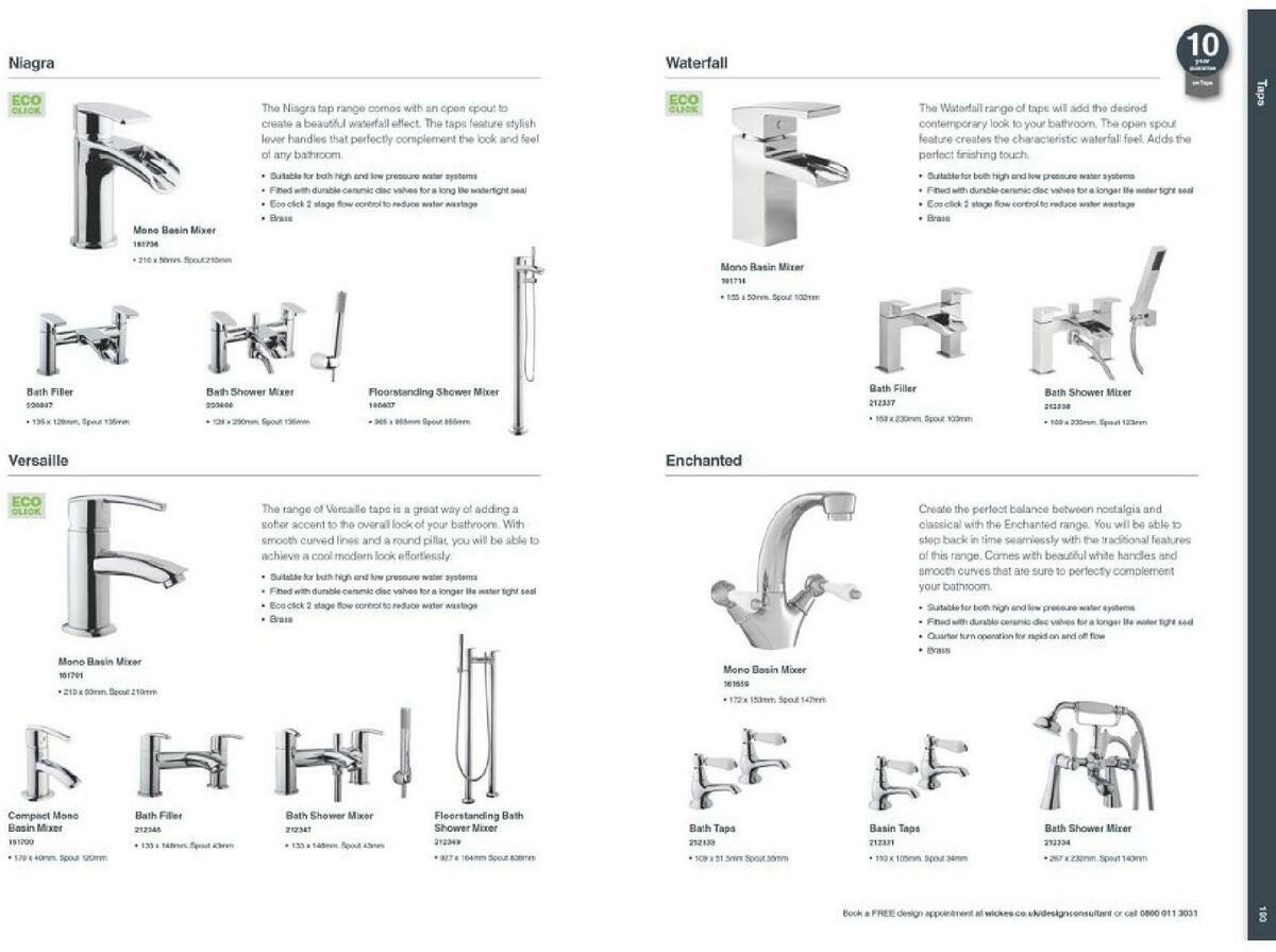 Wickes Showroom bathrooms brochure Offers from 1 September