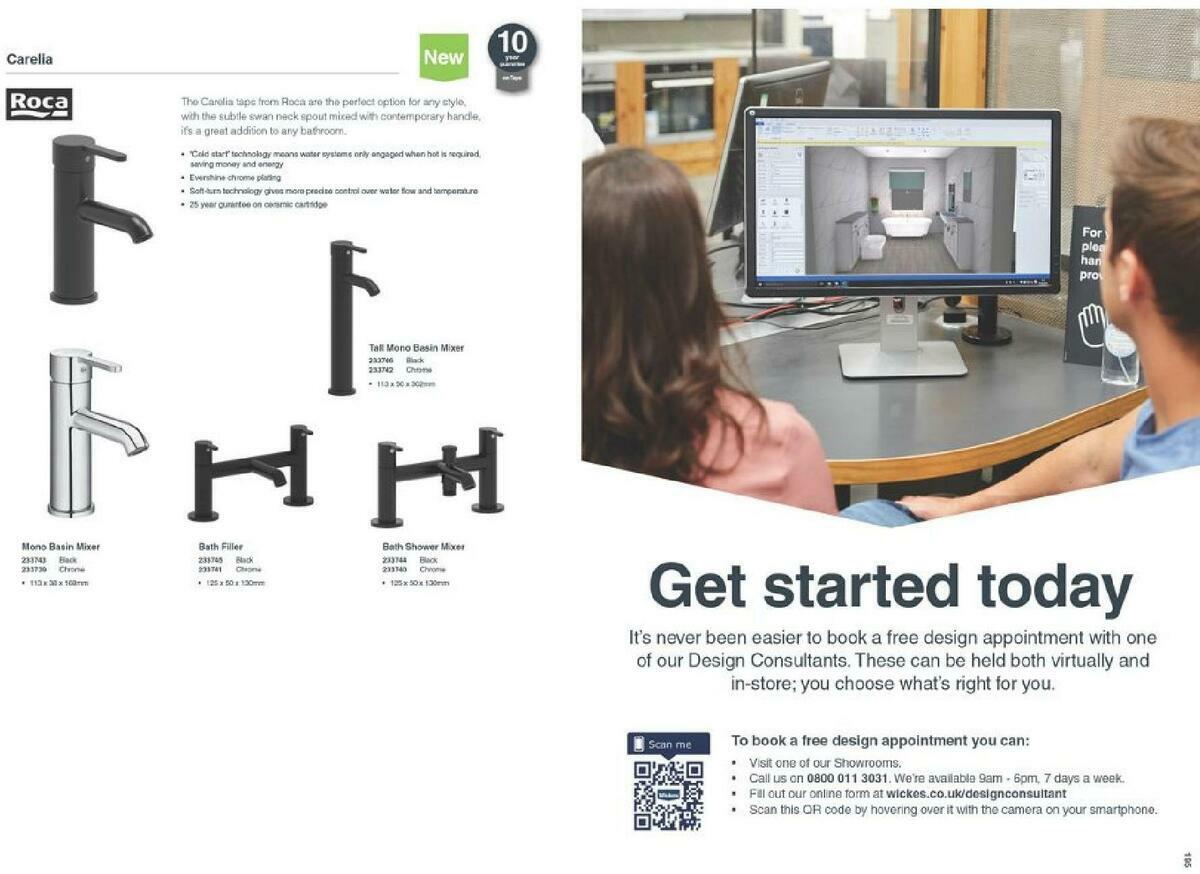Wickes Showroom bathrooms brochure Offers from 1 September