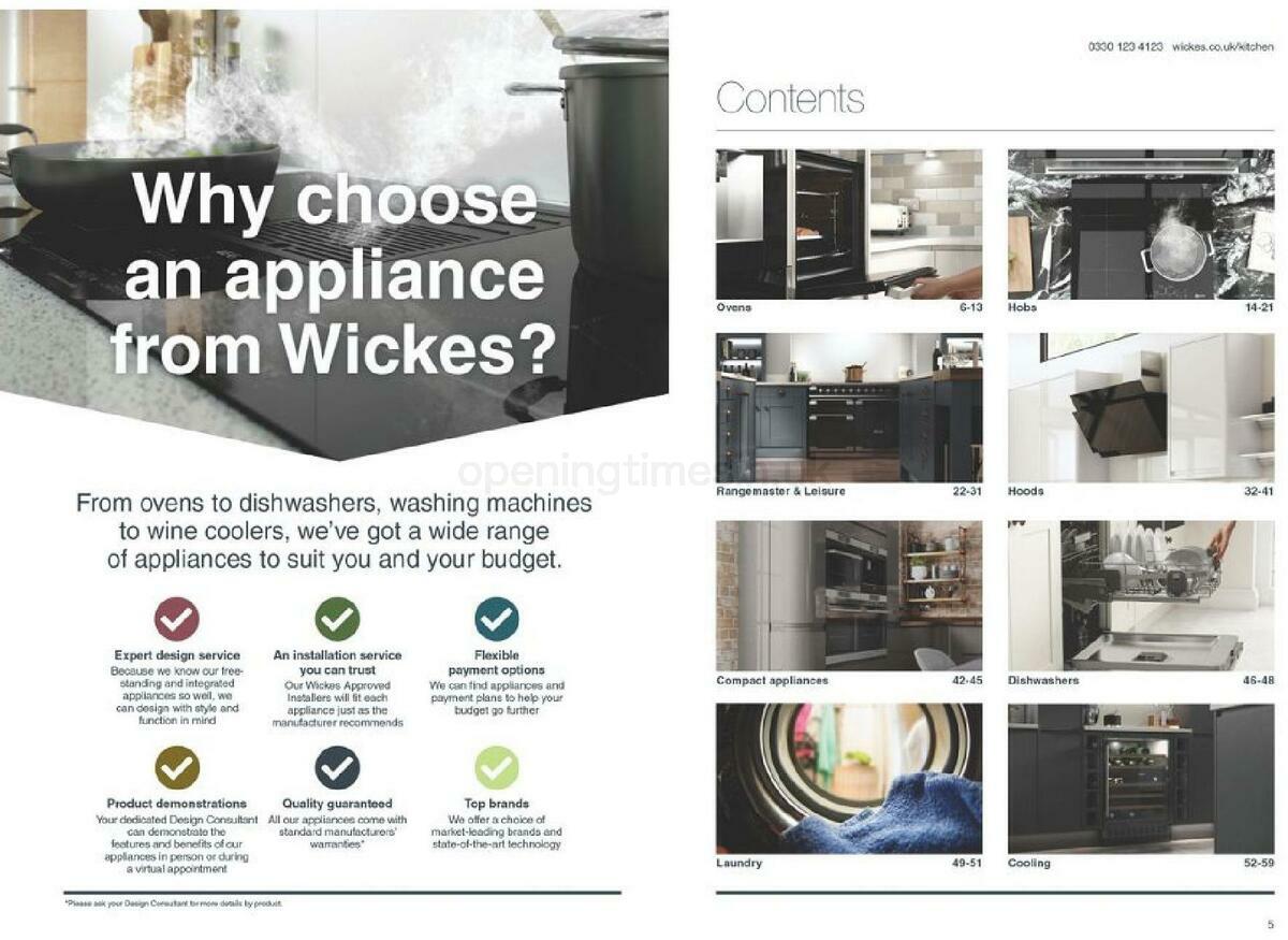 Wickes Kitchen appliances brochure Offers from 1 September
