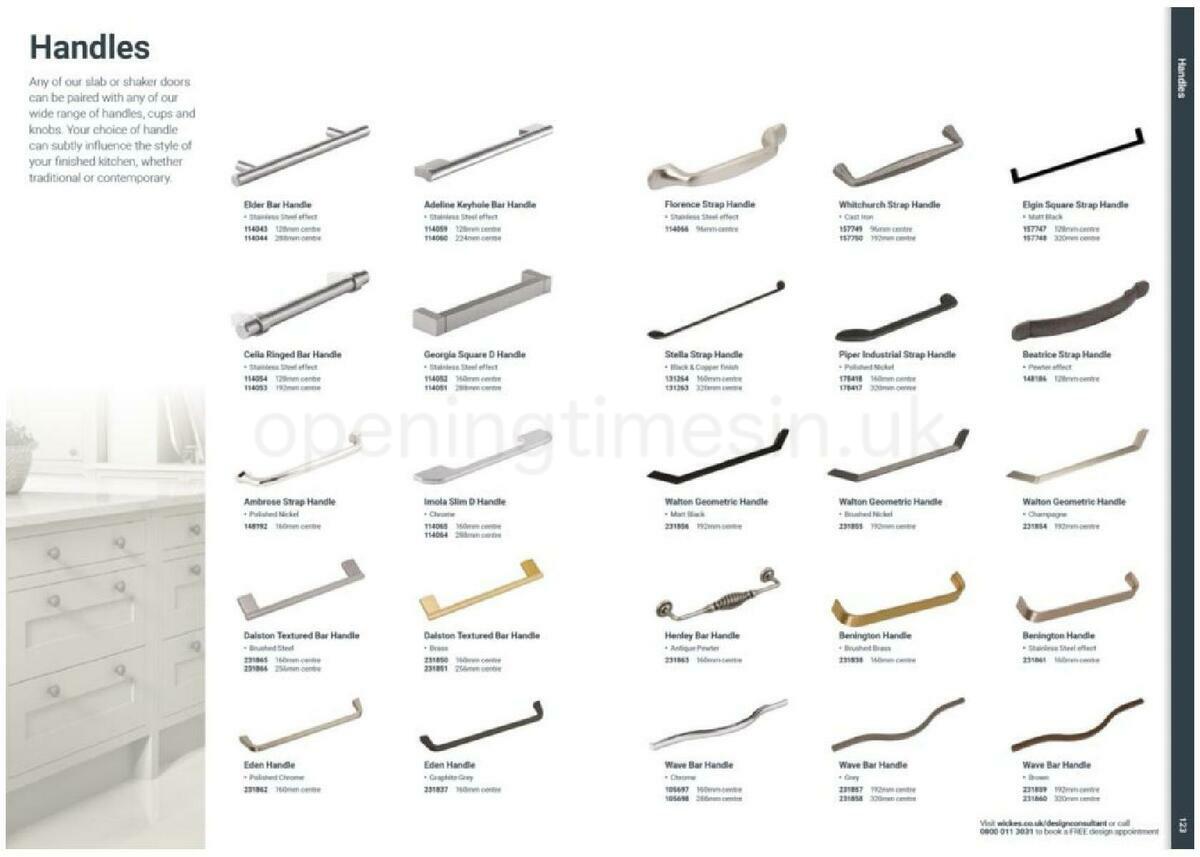 Wickes Showroom kitchens brochure Offers from 1 October