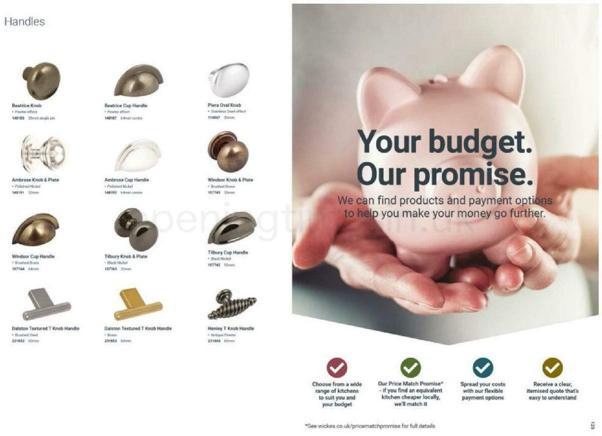 Wickes Showroom kitchens brochure Offers from 1 October