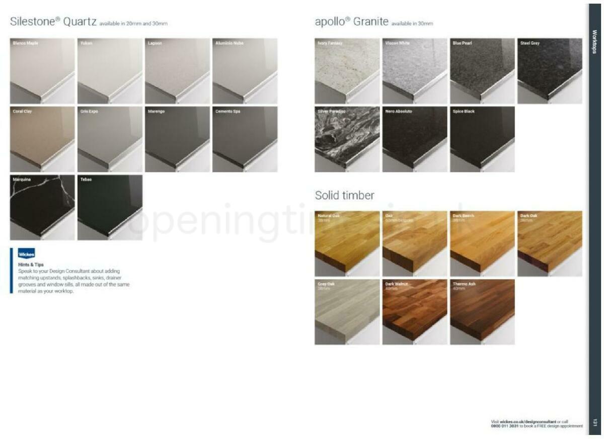 Wickes Showroom kitchens brochure Offers from 1 October
