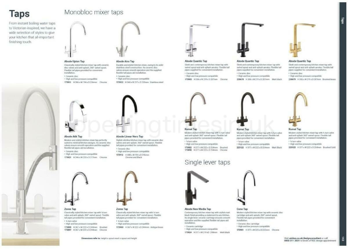 Wickes Showroom kitchens brochure Offers from 1 October